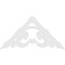 Ekena Millwork Pitch Preston Architectural Grade PVC Gable Pediment, 60"W x 30"H x 1"P (12/12) GPP060X030X100PRE - alternate 2